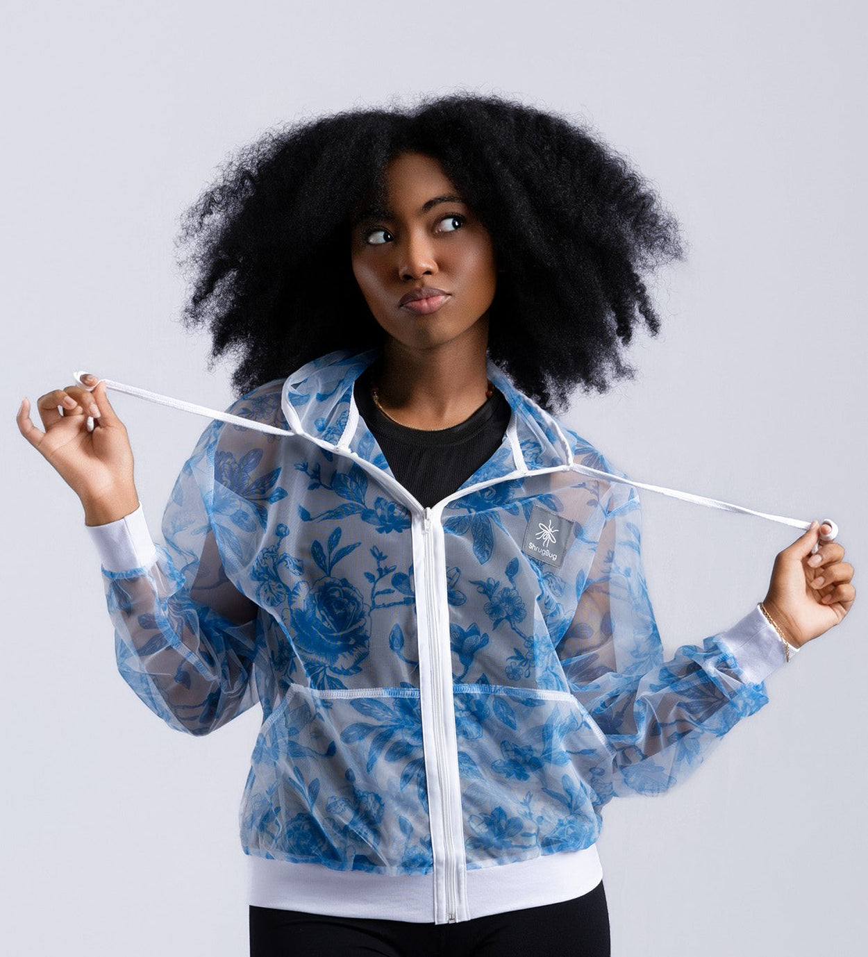 CLOSE OUT: ShrugBug Blue Garden Jacket