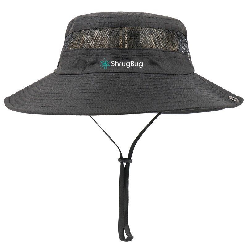 Sombrero de mosquitera negro