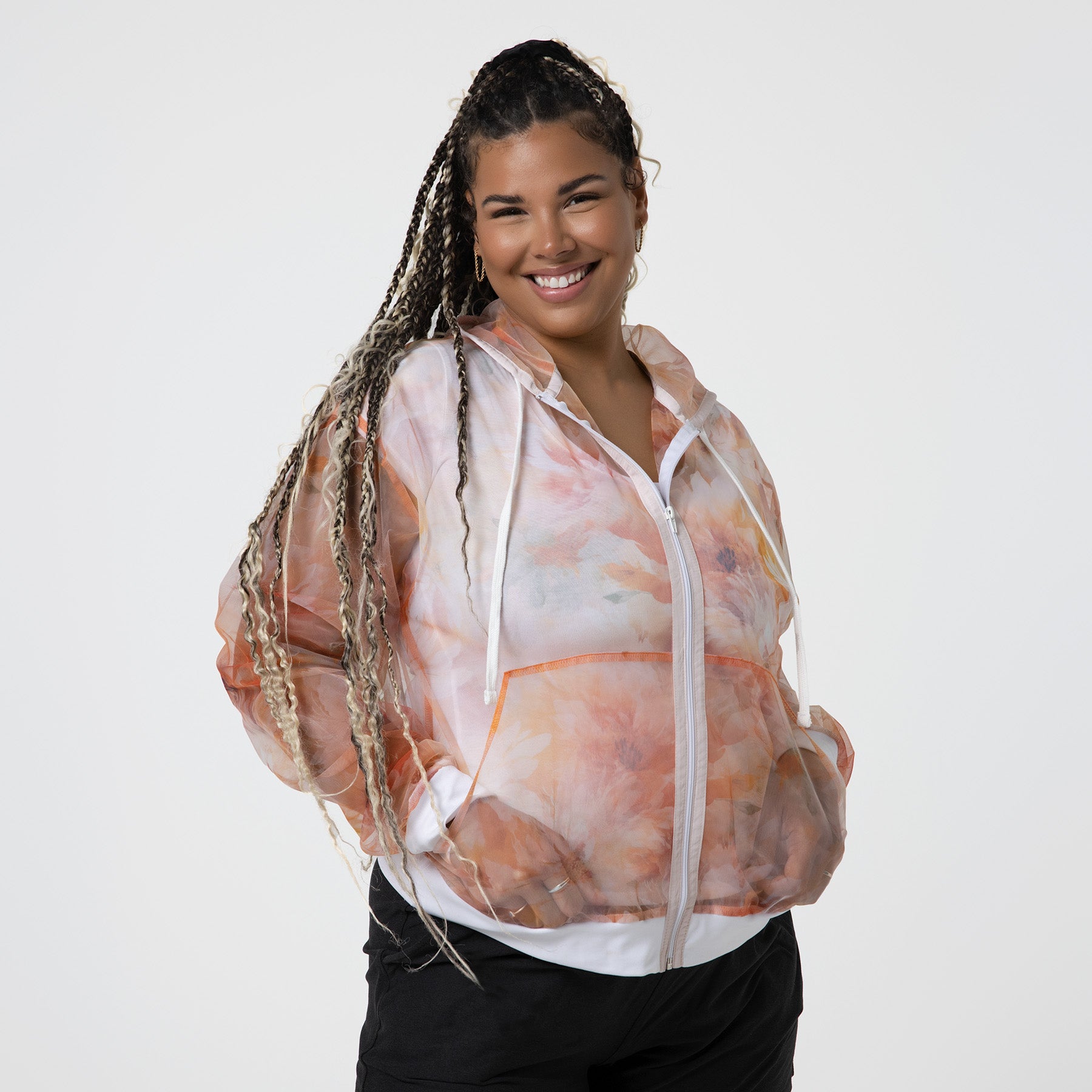 Limited Edition: Floral Peach Jacket - Mozzie Style