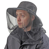 Black Mosquito Net Hat - Mozzie Style