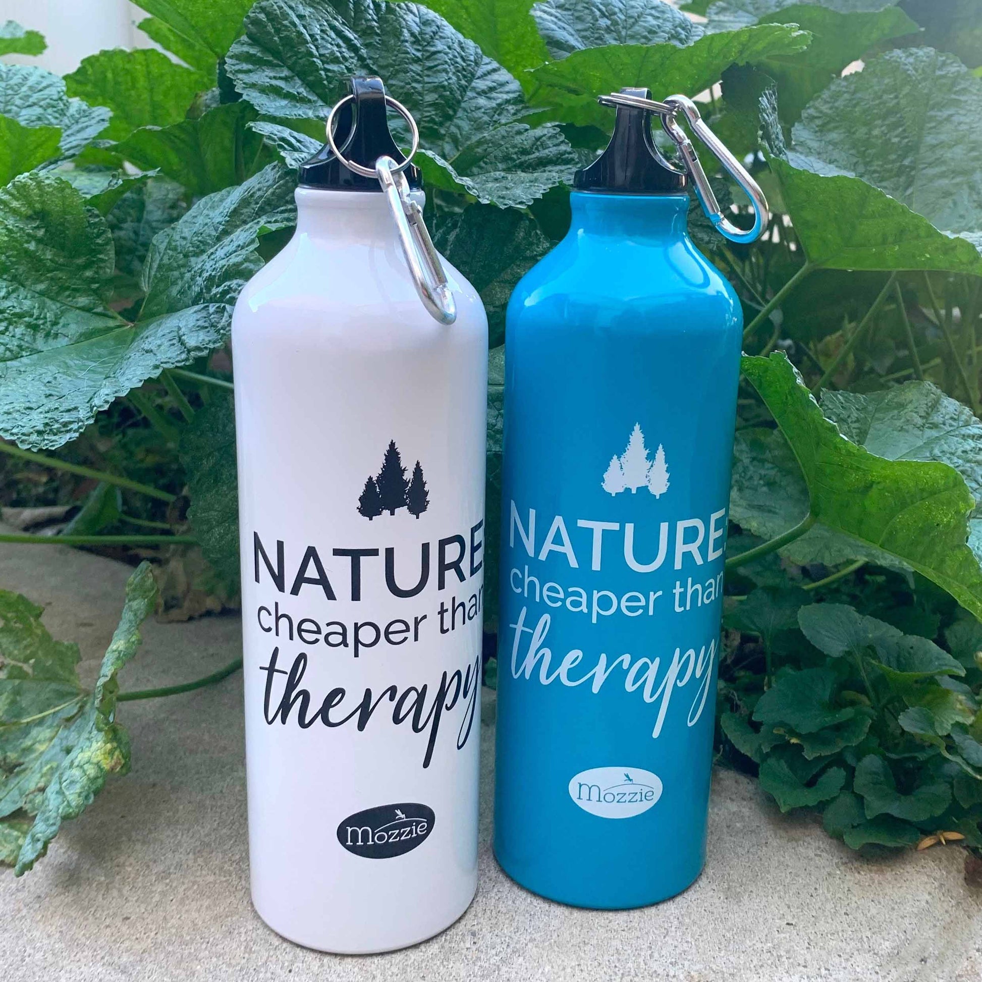 Nature is Therapy Aluminum Water Bottles - Mozzie Style